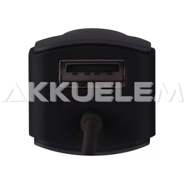 Autós töltő adapter USB 3,1A DC5V 12-24V 1,2m kábel V0217