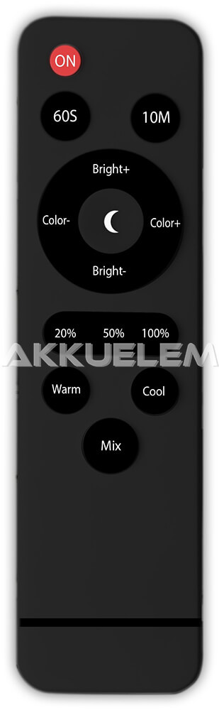 Avide REMO LED állólámpa 9W 500lm távir. FEKETE
