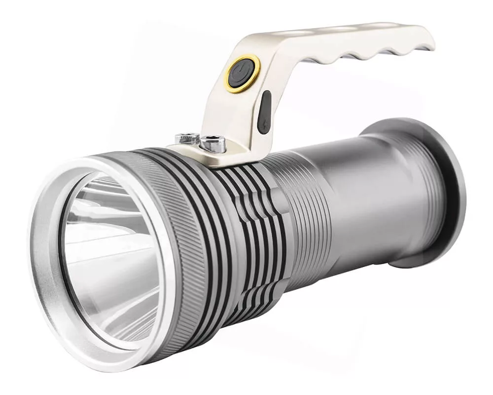 Kézi lámpa 5W 400lm + 2x18650 Li-ion + Fali töltő szett