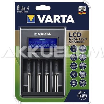 Varta 4 csatornás.Li-ion/Ni-MH akkutöltő 57676