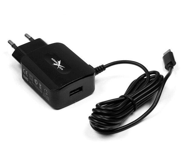 USB töltő micro USB 2,1A hálózati 140cm kábel