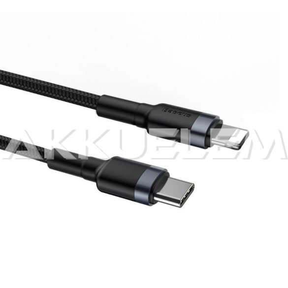 iPhnone USB-C kábel 2A, 1m, vászon borít. Baseus