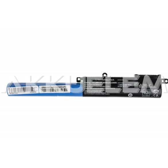 Asus R540L, X540  A31N1519 11,25V 2600mAh utángyártott laptop akkumulátor