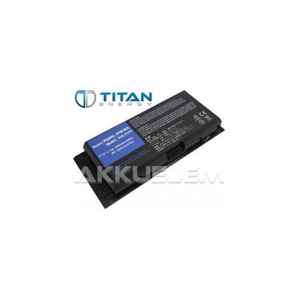 TitanEnergy Dell Precision M4600 M6600 KJ321 11,1V 6600mAh utángyártott laptop akkumulátor