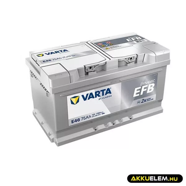 VARTA 12V EFB 75Ah 730A E46 akku 575500 START-STOP