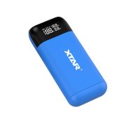 XTAR PB2S Li-ion akkutöltő powerbank 18650 KÉK