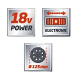 EINHELL TE-RS 18 akkus excenter csiszoló PXC SOLO