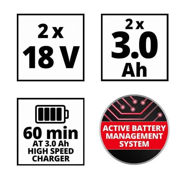 Einhell Power X-Change Starter Kit szerszámgép akkuk + töltő 18V 2x3Ah