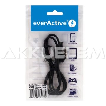 everActive USB- mikro USB kábel 2,4A 1 m