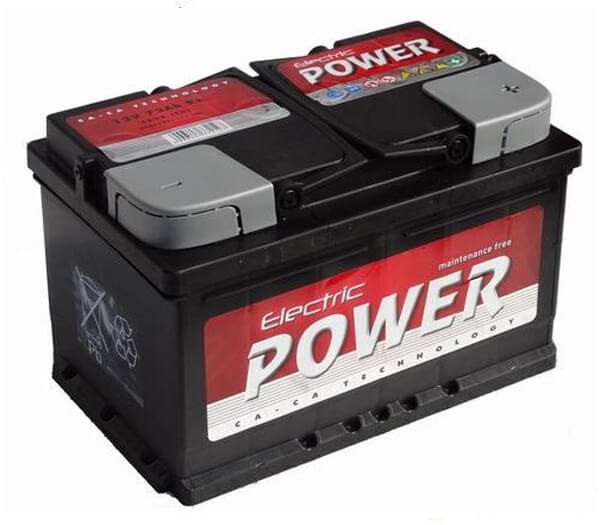 Electric Power 12V 75Ah 680A autó akkumulátor JOBB+