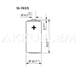 Tadiran ER14335 lítium elem SL-761/S 2/3AA