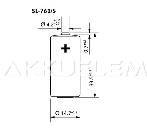 Tadiran ER14335 lítium elem SL-761/S 2/3AA