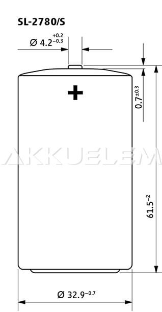 Tadiran SL-2780S D ER34615 lítium elem