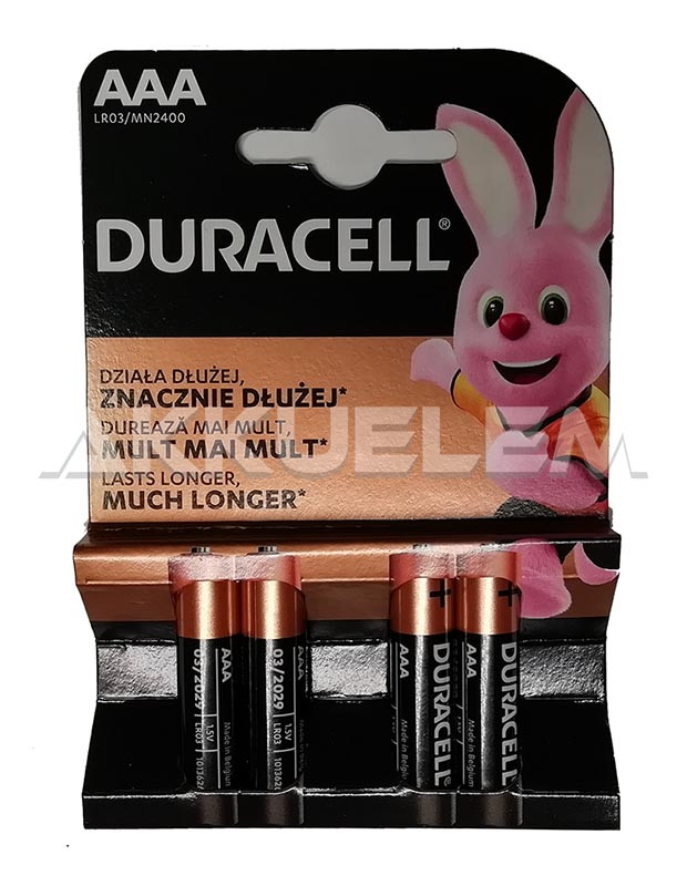 Duracell Basic MN2400 LR03 AAA alkáli elem ár/db