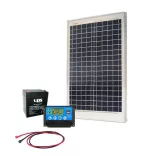 AKKUELEM MINI Napelem csomag | 10A PWM | 20W Solar | 4Ah UPSPower akku