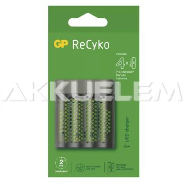 GP M451 Power Bank akkutöltő + 4db 2700mAh AA akku