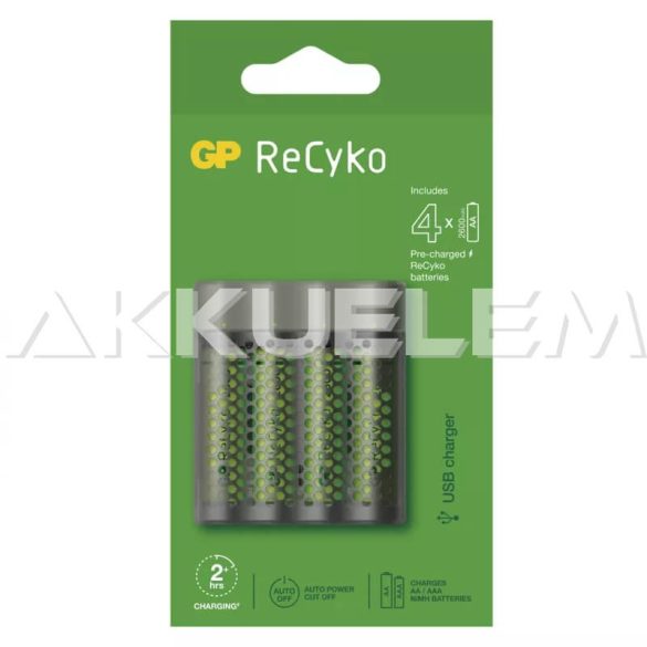 GP M451 Power Bank akkutöltő + 4db 2700mAh AA akku