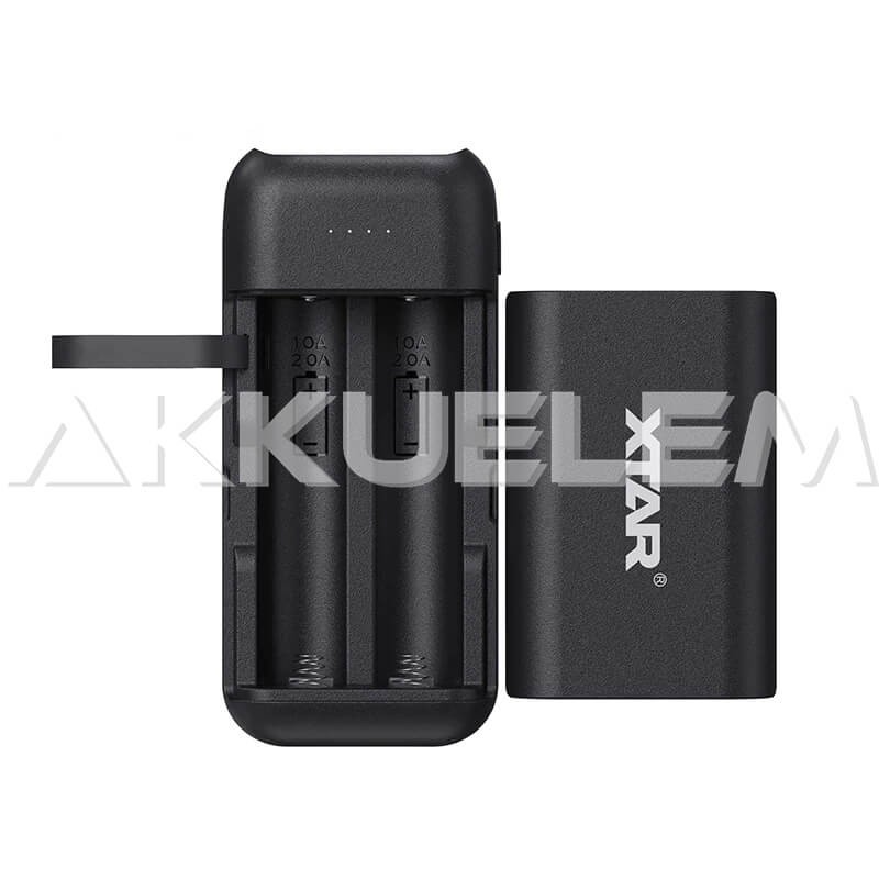 XTAR PB2C Li-ion 18650 akkutöltő USB-C