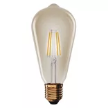 Vintage E27 ST64 4,5W 2200K WW 40W 420lm LED filament LED-izzó