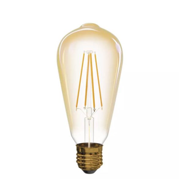 Vintage E27 ST64 4W 2200K WW 34W 380lm LED filament LED-izzó