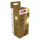Vintage E27 ST64 4,5W 2200K WW 40W 420lm LED filament LED-izzó