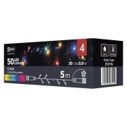   Karácsonyi fényfüzér 50LED karácsonyi 5m IP44 lánc Multicolor CNT