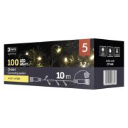   Karácsonyi fényfüzér 100LED karácsonyi 10m IP44 lánc WW CNT