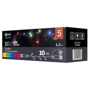   Karácsonyi fényfüzér 100LED karácsonyi 10m IP44 lánc multicolor CNT