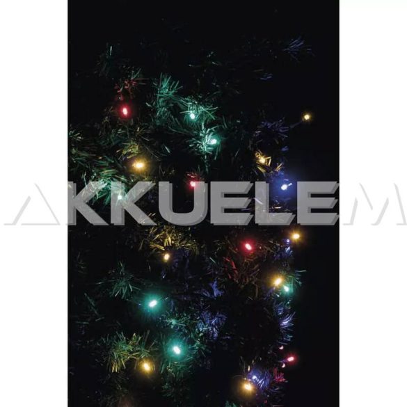 Karácsonyi fényfüzér 100LED karácsonyi 10m IP44 lánc multicolor CNT