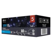   Karácsonyi fényfüzér 100LED karácsonyi 10m IP44 lánc kék CNT