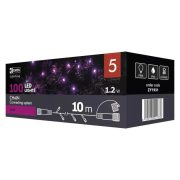   Karácsonyi fényfüzér 100LED karácsonyi 10m IP44 lánc pink CNT