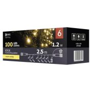   Karácsonyi fényfüzér 100LED karácsonyi 2,5 x 0,9m IP44 lánc jégcsap WW CNT