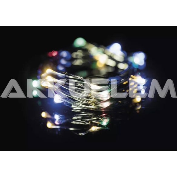 Karácsonyi fényfüzér 75LED 7,5m Nano multicolor 230V