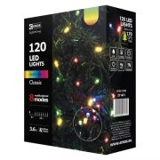   Karácsonyi fényfüzér 120LED 12m IP44 multicolor 170cm Fára