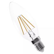   Classic E14 465lm 4W 40W 2700K WW LED Filament gyertya COB LED-izzó