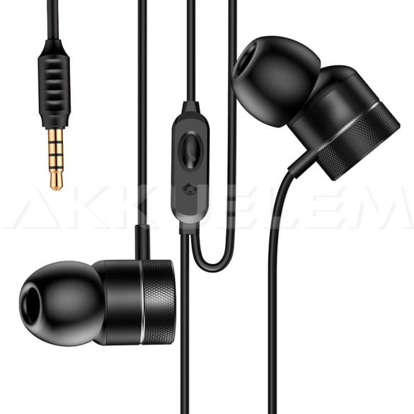 Baseus fülhallgató mikrofonnal fekete 110dB Encok HGH04-01