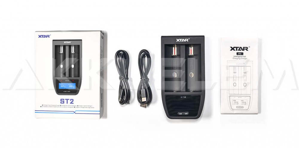 XTAR ST2 két csatornás USB Type-C Li-Ion gyorstöltő