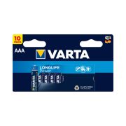   Varta Longlife High Energy LR03 AAA 1250mAh 10db (ár/bliszter)