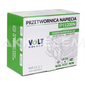 Volt Polska IPS1200 trapéz inverter 12V 750W1000W