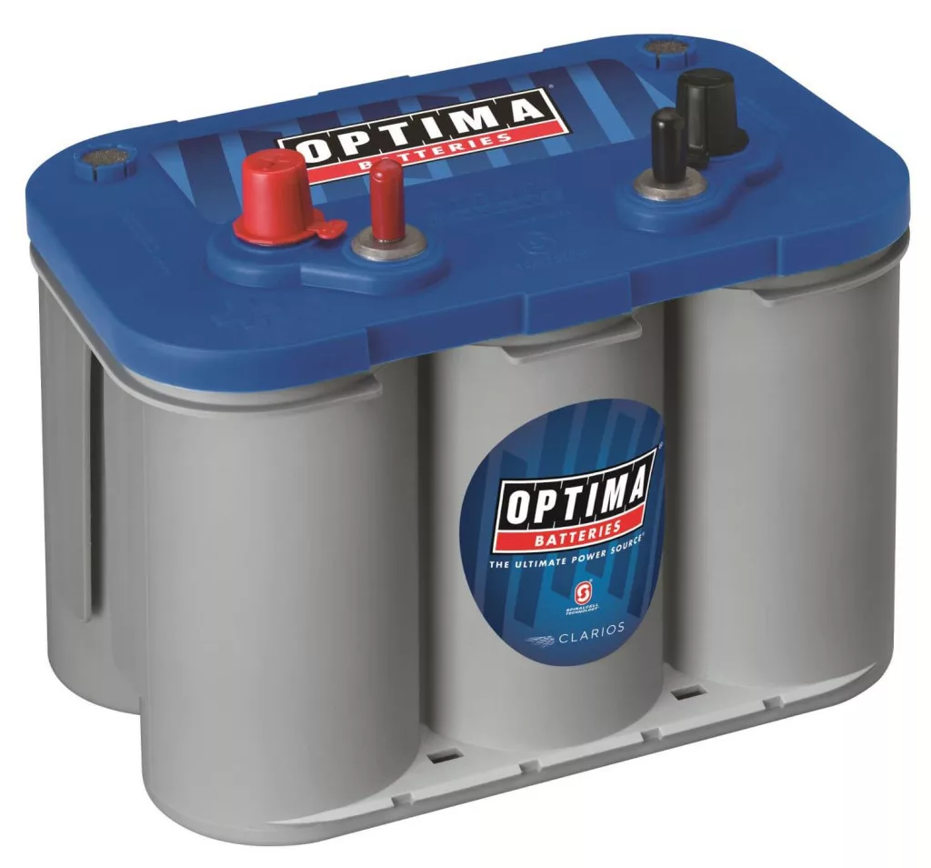   Optima Blue 12V 55Ah 765A autó akkumulátor BAL+ * csavaros *DC - 4,2