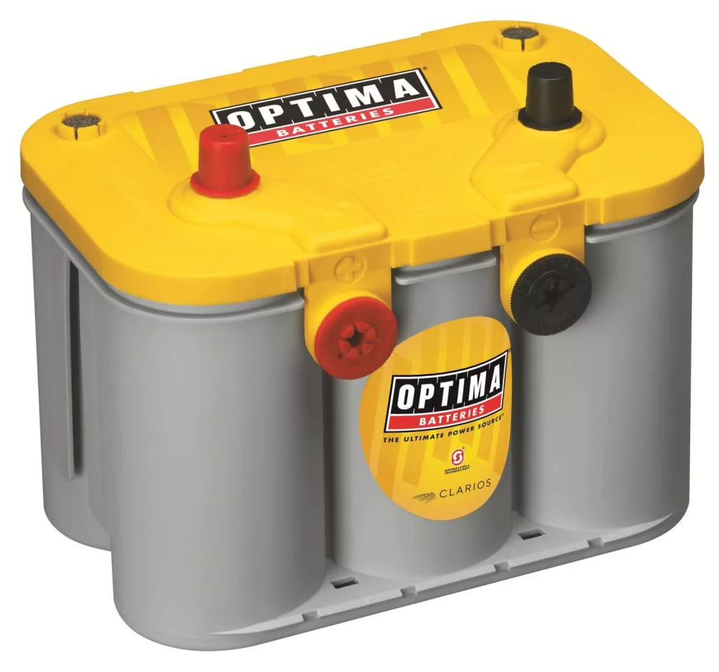   Optima Yellow 12v 55Ah 765A autó akkumulátor BAL+ * oldalcsavaros *U - 4,2