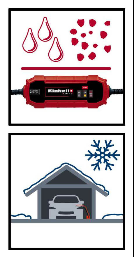 Einhell 12V 1A CE-BC 1M autó akkumulátor töltő