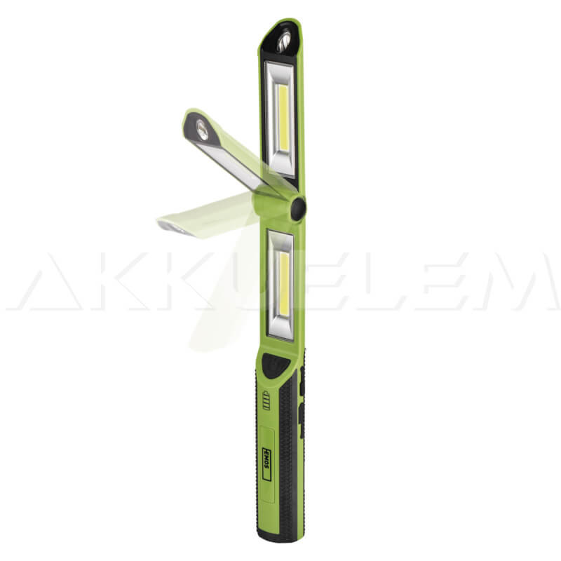 Tölthető szerelőlámpa 2x3W COB + 1W LED P4535