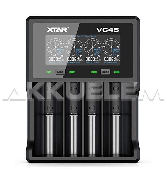 Xtar VC4S Li-Ion és Ni-MH USB-s akkutöltő-tesztelő