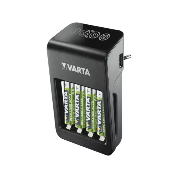 Varta 9V / AA / AAA  Ni-MH akkutöltő + 4x2100mAhAA + USB 57687
