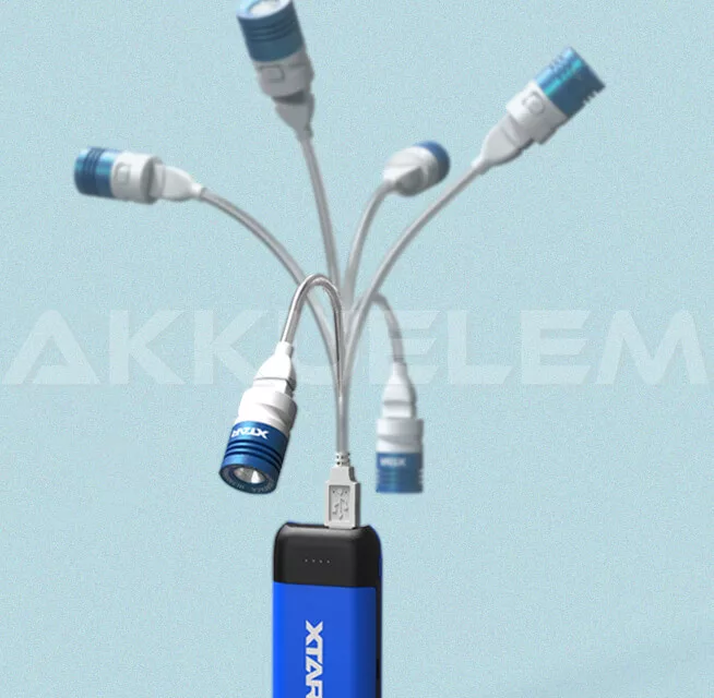XTAR UL1-120 USB lámpa + hajlítható fém kábel