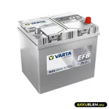 VARTA 12V EFB 65Ah 565501 start-stop autó akkumulátor Asia JOBB+ N65