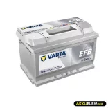 VARTA 12V EFB 65Ah 650A 565500 START-STOP D54 autó akkumulátor JOBB+ 