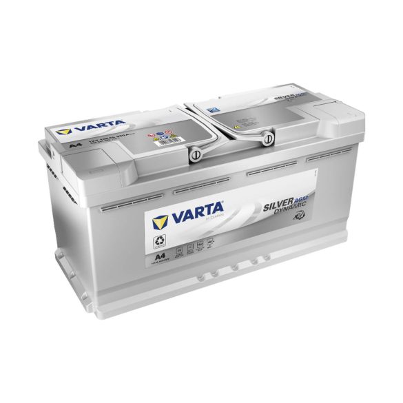 VARTA 12V AGM 105Ah 950A A4 Silver Dynamic autó akkumulátor 605901 START-STOP