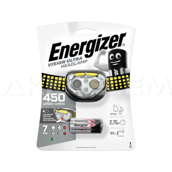 Energizer fejlámpa Vision Ultra front-end 450lum